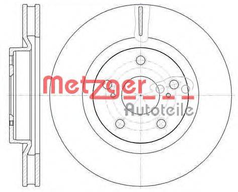 Тормозной диск METZGER 61189.10