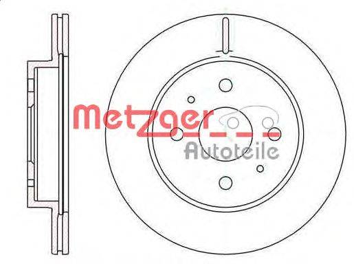 Тормозной диск METZGER 6119010