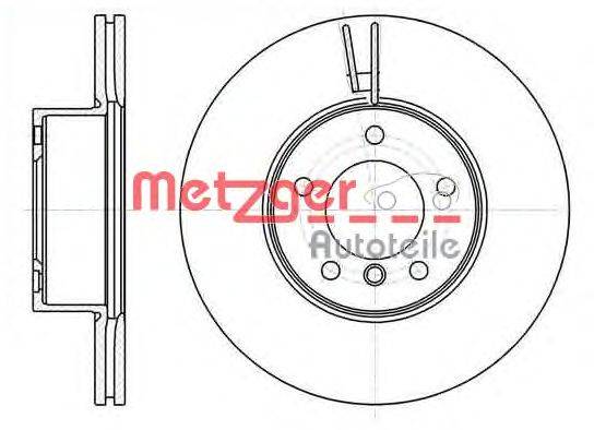 Тормозной диск METZGER 6119410