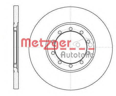 Тормозной диск METZGER 6120100