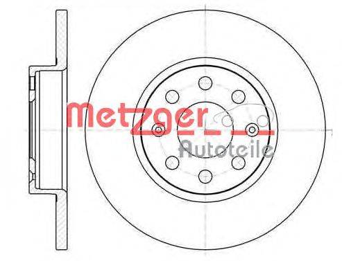 Тормозной диск METZGER 6120900