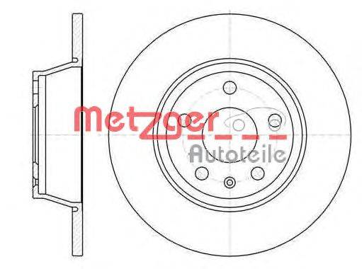 Тормозной диск METZGER 6121400