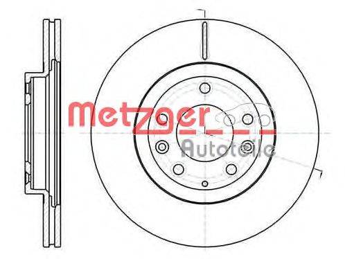 Тормозной диск METZGER 6121510