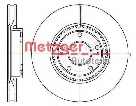 Тормозной диск METZGER 6121710