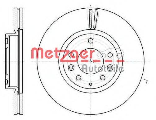 Тормозной диск METZGER 6123510
