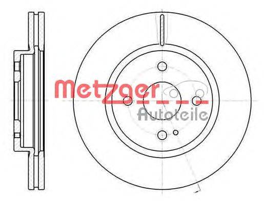 Тормозной диск METZGER 6126610