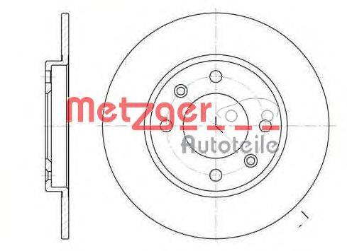 Тормозной диск METZGER 612800