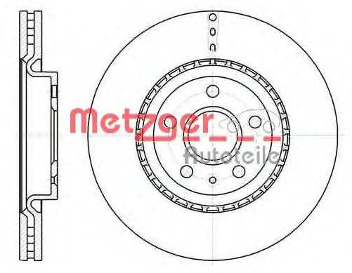 Тормозной диск METZGER 6128310