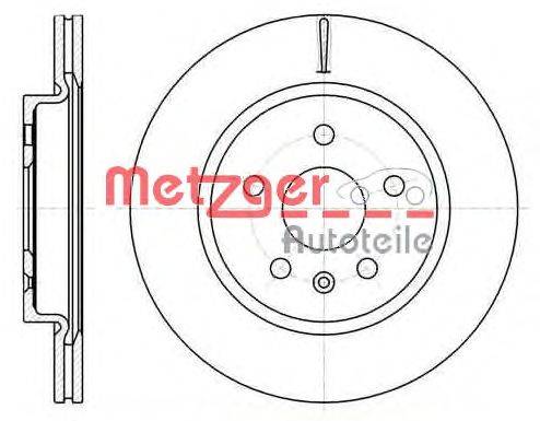 Тормозной диск METZGER 6128410