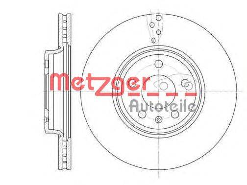 Тормозной диск METZGER 6129210