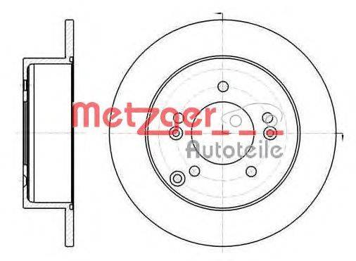 Тормозной диск METZGER 6129300