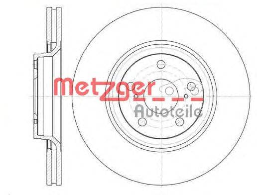 Тормозной диск METZGER 61329.10