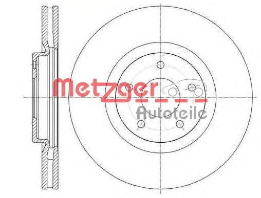 Тормозной диск METZGER 61349.10