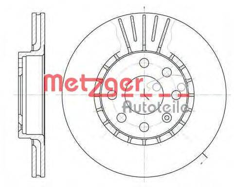 Тормозной диск METZGER 617410