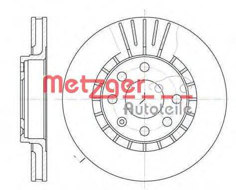 Тормозной диск METZGER 617810