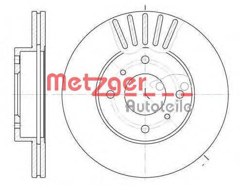 Тормозной диск METZGER 617910