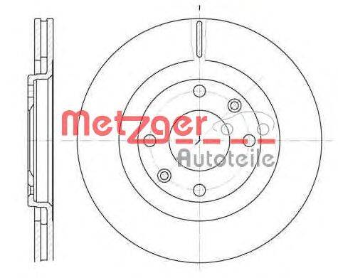 Тормозной диск METZGER 624010