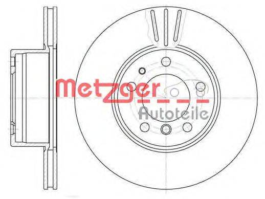 Тормозной диск METZGER 634810