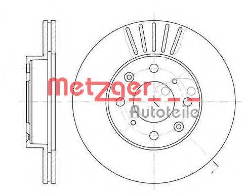 Тормозной диск METZGER 636910