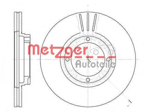 Тормозной диск METZGER 637410