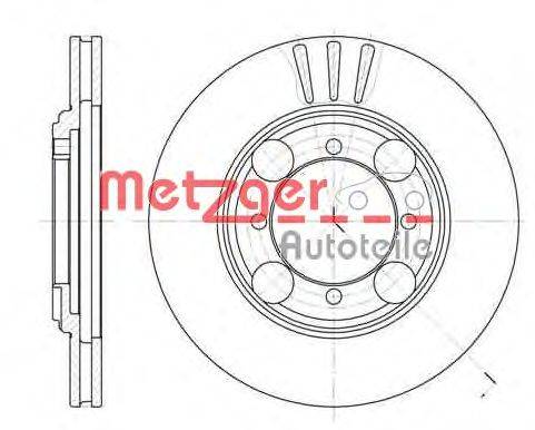 Тормозной диск METZGER 637510