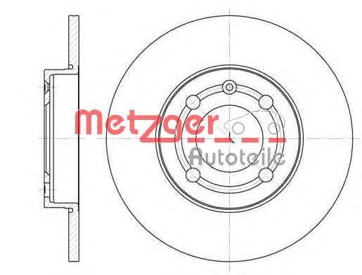 Тормозной диск METZGER 641800
