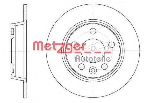 Тормозной диск METZGER 645300
