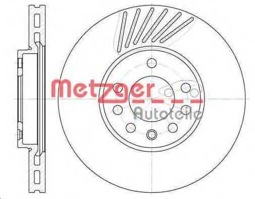 Тормозной диск METZGER 649410
