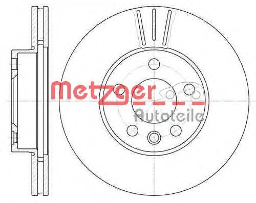 Тормозной диск METZGER 649610