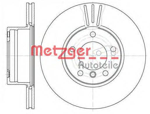 Тормозной диск METZGER 651410
