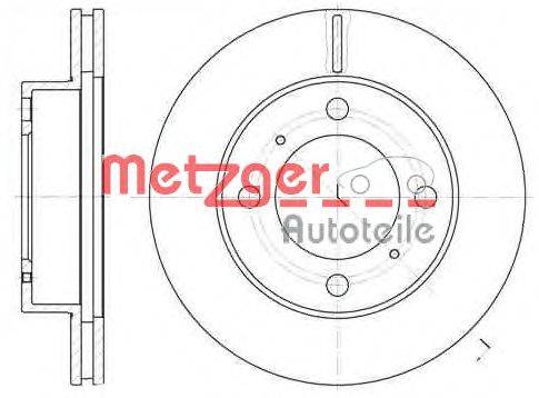 Тормозной диск METZGER 6539.10