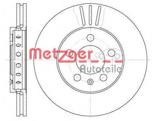 Тормозной диск METZGER 654510