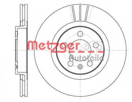 Тормозной диск METZGER 654610