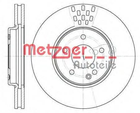 Тормозной диск METZGER 655610
