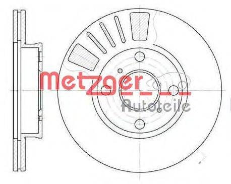Тормозной диск METZGER 6569.10