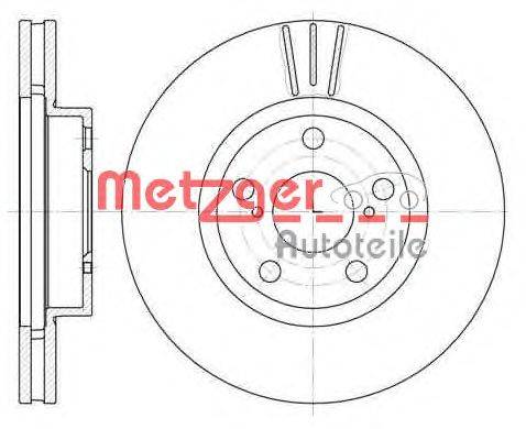 Тормозной диск METZGER 657710