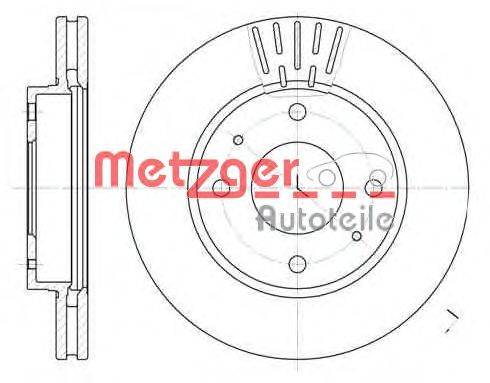 Тормозной диск METZGER 6633.10
