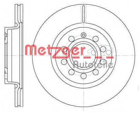 Тормозной диск METZGER 664710