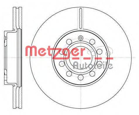 Тормозной диск METZGER 6648.10