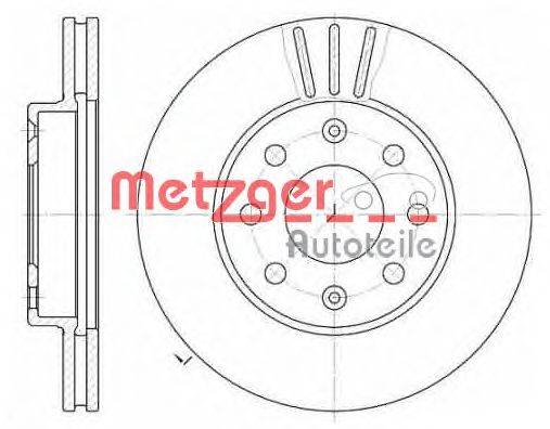 Тормозной диск METZGER 6655.10