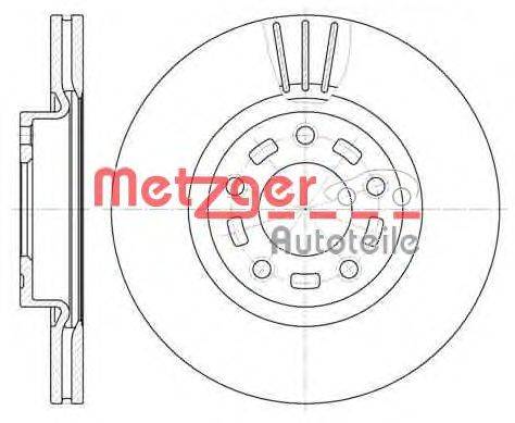 Тормозной диск METZGER 6672.10
