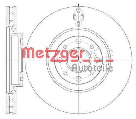 Тормозной диск METZGER 6734.10