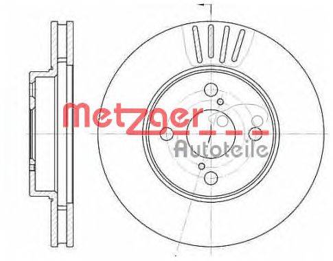 Тормозной диск METZGER 6742.10