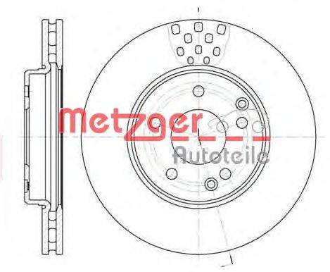 Тормозной диск METZGER 6751.10
