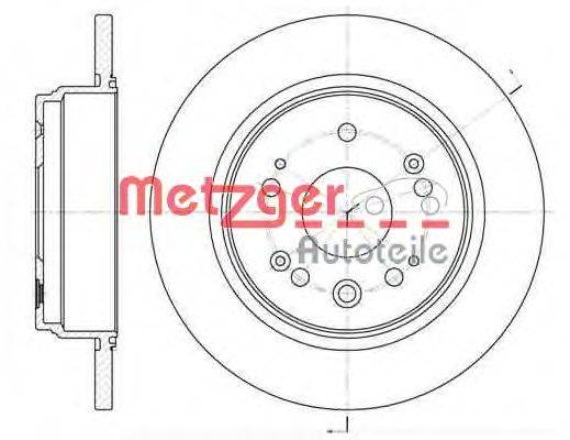 Тормозной диск METZGER 691200