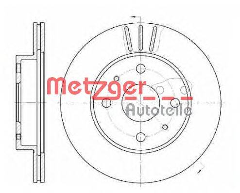 Тормозной диск METZGER 695410