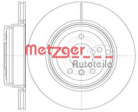 Тормозной диск METZGER 697610