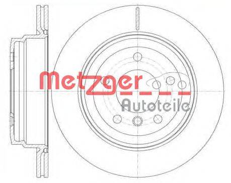 Тормозной диск METZGER 697710