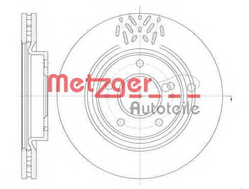 Тормозной диск METZGER 699610