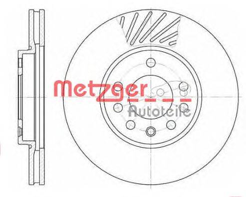 Тормозной диск METZGER 658410